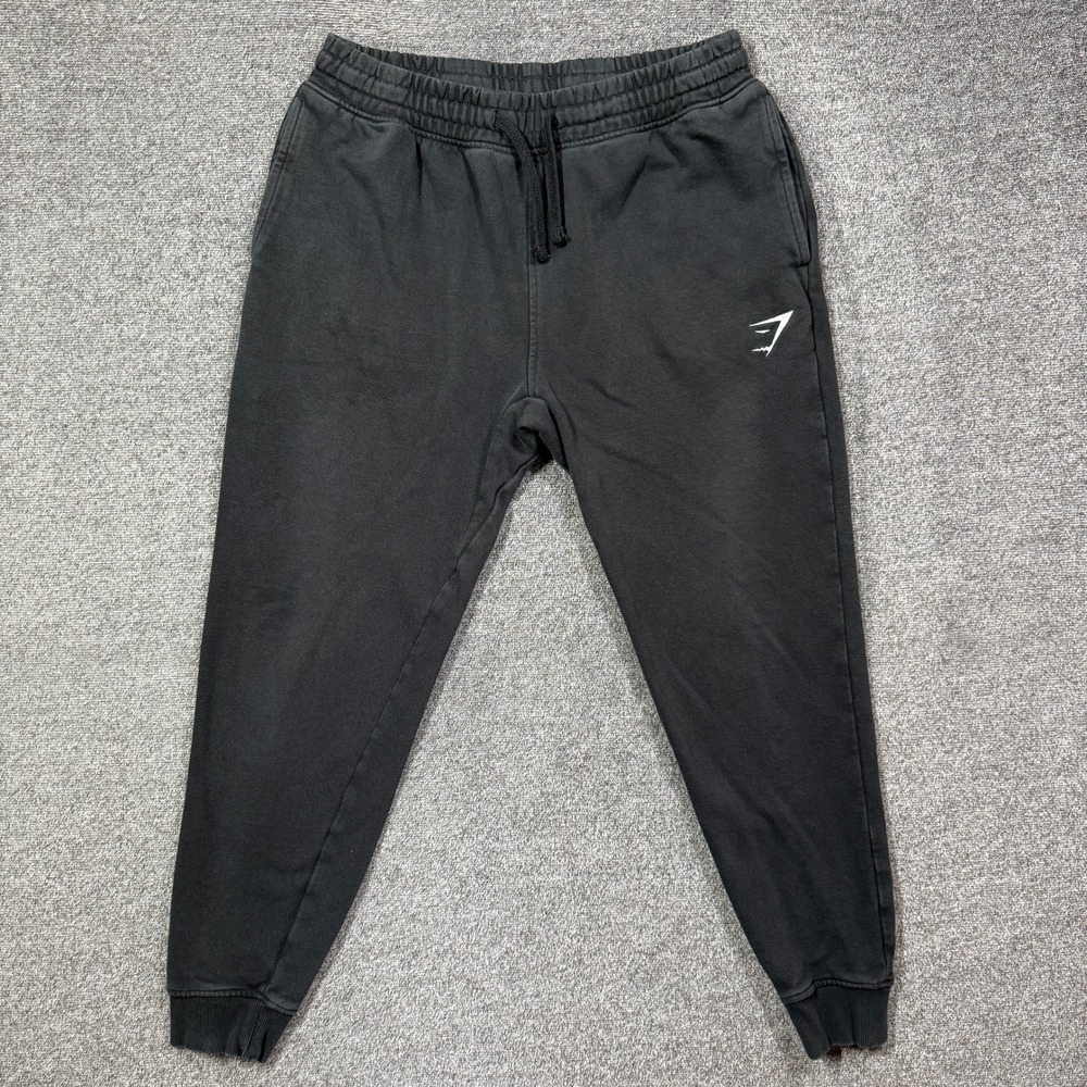 Gymshark Sweatpants Mens M Rest Day Black Joggers Athletic Fleece